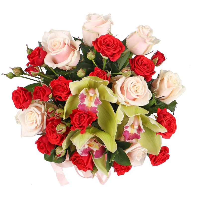 Букет сборный в коробке "Созвездие Льва"